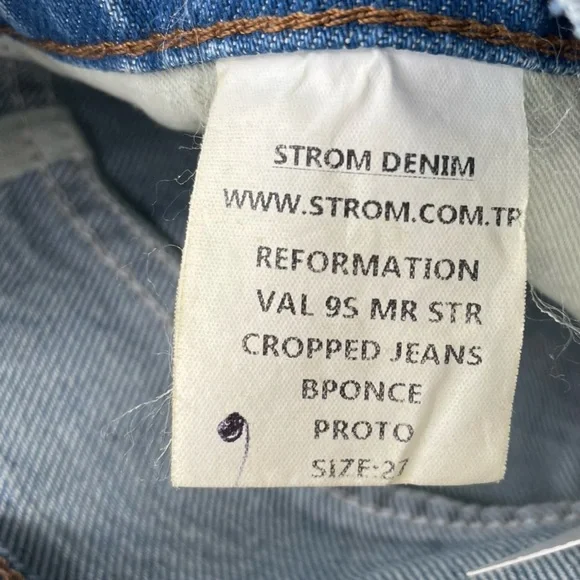 Reformation Blue Flare & Wide Leg Jeans - Picture 6 of 6